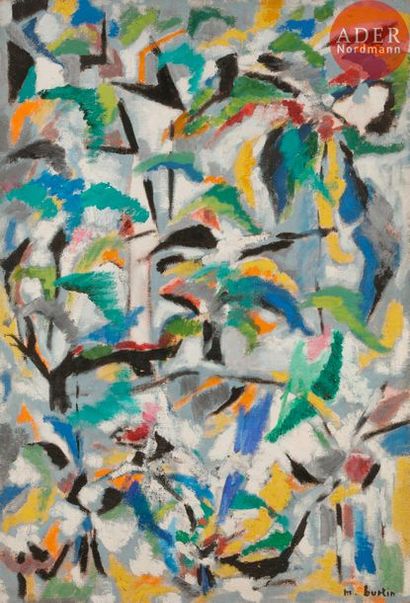 null Marcel BURTIN (1902-1979)
Composition
Huile sur toile.
Signée en bas à droite.
130...