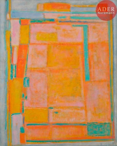 null Raymond DELIQUET (1908-?)
Composition, 1969
Peinture sur toile.
Signée et datée...