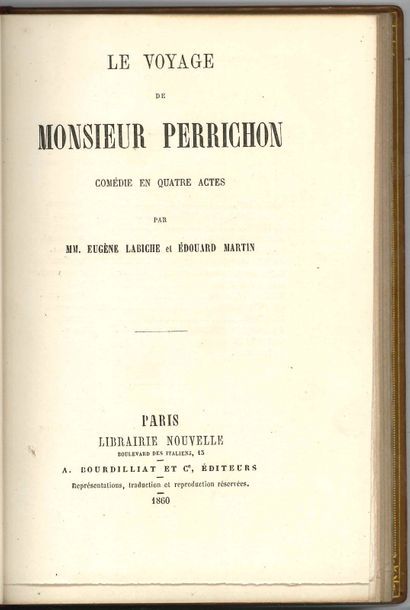 null Eugène LABICHE et Édouard MARTIN. Le Voyage de Monsieur Perrichon (Paris, Librairie...