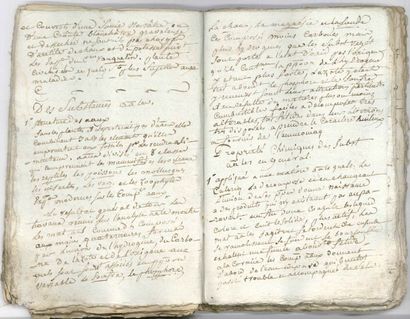 null MÉDECINE. Manuscrit, [début XIXe siècle] ; carnet petit in-8 de 120 pages, broché...