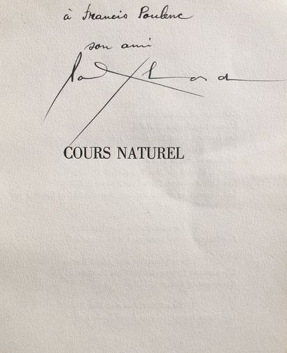 null Paul ÉLUARD. Cours naturel (Éditions du Sagittaire, 1938) ; in-12, broché, sous...