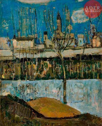 null Joseph PRESSMANE (1904-1967)
Paysage à travers les marais de Villiers-Le-Bel,...