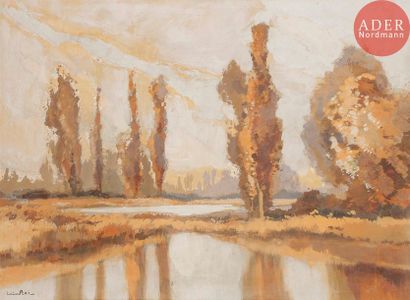 null Lucien PERI (1880-1948)
Corse, l'embouchure du Liamone
Huile sur isorel.
Signée...