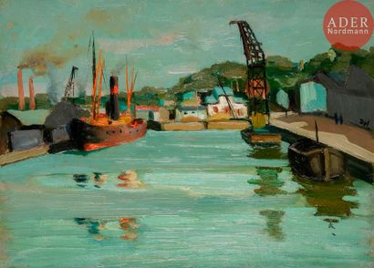 null Marcel Dreyfus DYF (1899-1985)
Le Port
Huile sur toile.
Signée sur la droite.
(Restaurations).
33...