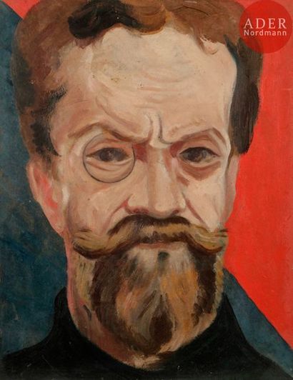 null Paul VAN RYSSEL (1828-1909)
Portrait posthume du peintre Albert Dubois-Pillet,...