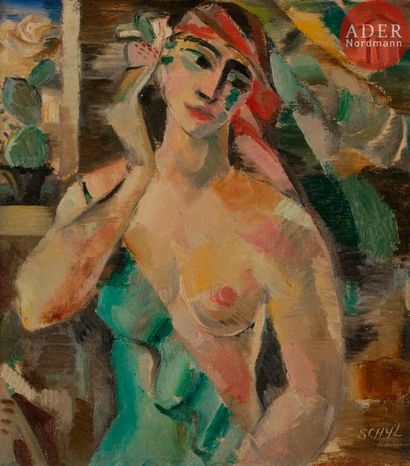 null Jules SCHYL (1893-1977)
Portrait de femme
Huile sur isorel.
Signée en bas à...