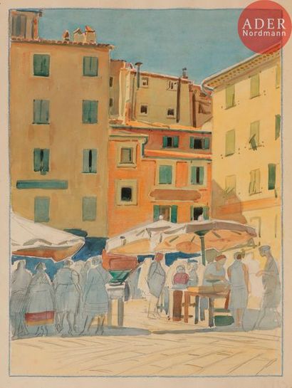 null Tony MINARTZ (1873-1944)
Scènes de marché
7 aquarelles.
Non signées.
Environ...