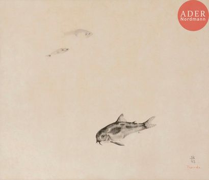 Toshio BANDO (1895-1973) Poissons et poisson-chat...