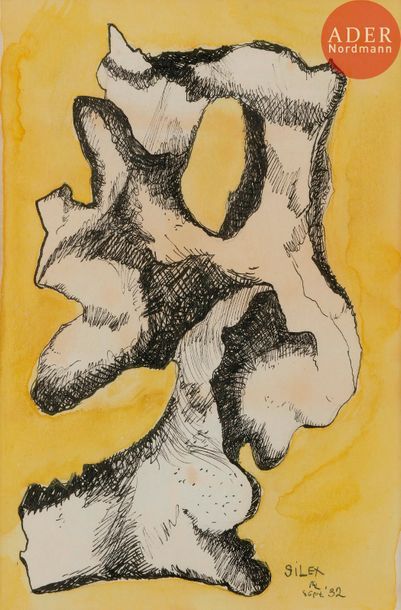 null Fernand LÉGER (1881-1955)
Silex, 1932
Encre et aquarelle.
Signée, datée et titrée...