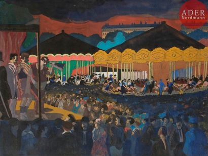 null Jean GALTIER-BOISSIÈRE (1891-1966)
La Fête à Versailles
Gouache.
Non signée.
49.5...