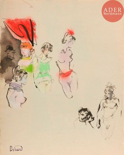 null Christian BÉRARD (1902-1949)
Les Maisons - Ces dames
Encre, lavis d’encre, aquarelle...