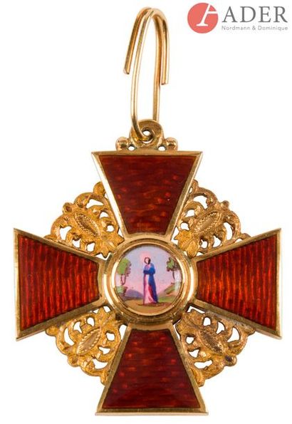 null Croix de l’ordre de Sainte Anne, 3e classe
Entre 1854 - 1857
Or (750/1000) et...
