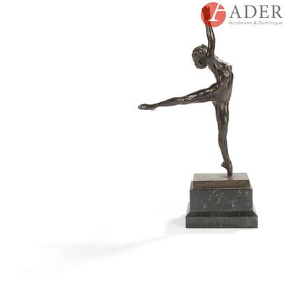 null Serge (Sergueï Alexandrovitch) YOURIEVITCH 
(1876 - 1969)
La danseuse Nattova
Bronze...