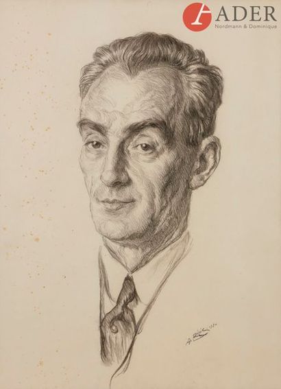null André Aaron (Aron Lvovitch) BILIS (1893 - 1971)
Portrait d’homme, 1930
Fusain...