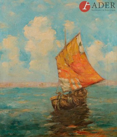 null Georges (Gueorgui Alexandrovitch) LAPCHINE (1885 - 1950)
Barque de pêche
Huile...