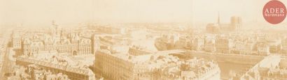 null Paul-Augustin Gueuvin (1809-?)
Paris, c. 1862.
Panoramas depuis la Tour Saint...