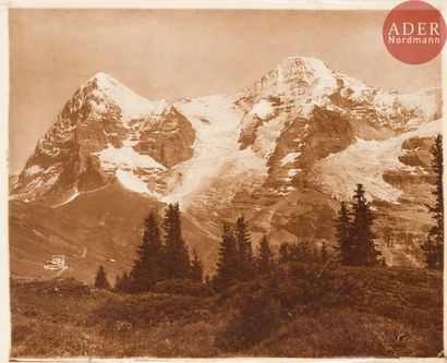 null Adolphe Braun (1811-1877)
Alpes suisses, c. 1870.
Wengernalp, vue de l’Eiger...