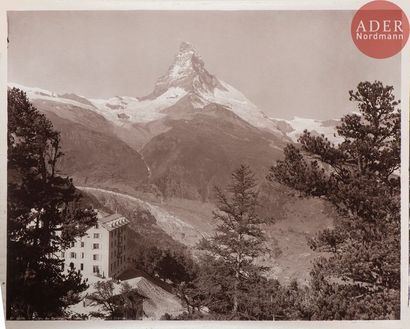 null Adolphe Braun (1811-1877)
Alpes suisses, c. 1890.
Vallée de Zermatt. La Riffel...