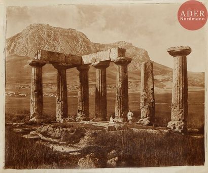 null Adolphe Braun (1811-1877)
Grèce, c. 1870-1880.
Acropole de Corinthe. N°113
Épreuve...