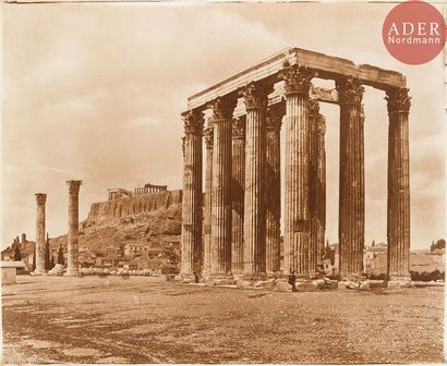 null Adolphe Braun (1811-1877)
Grèce, c. 1870-1880.
Acropole d’Athènes. Temple de...