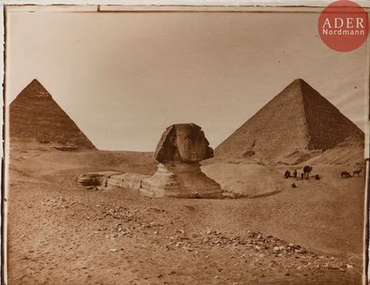 null Adolphe Braun (1811-1877)
Égypte, 1869.
Sphinx et pyramides de Gizeh. N°49.
Épreuve...