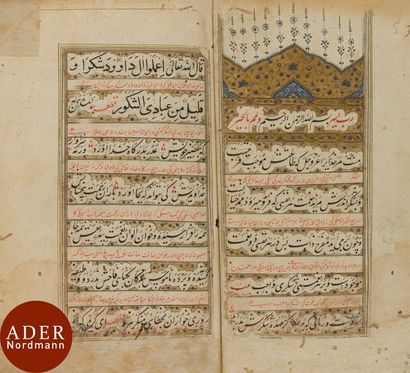 null Manuscrit du Gulistan-i Sa’adi, Inde, XVIIIe siècle
Manuscrit sur papier en...
