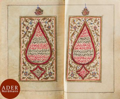 null Petit Coran, Iran qâjâr, XIXe siècle
Coran miniature sur papier de vingt et...