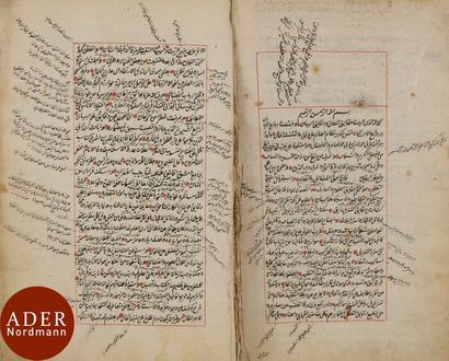 null Trois manuscrits de commentaires, Empire Ottoman, XVIIe - XVIIIe siècle 
Textes...