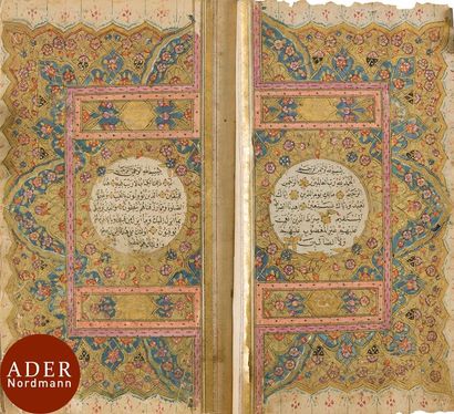 Coran ottoman, Turquie, signé Mustafa al-Shukri Kutahi et daté 1252H. / 1836-37...