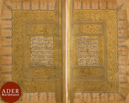 null Coran ottoman, Turquie, signé Ahmad Jalal al-Din ibn al-Hajj Muhammad Efendi...