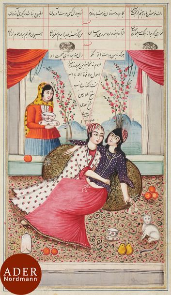  Recueil, Divan de Sa’adi, Iran qâjâr, début XIXe siècle Manuscrit complet sur papier...