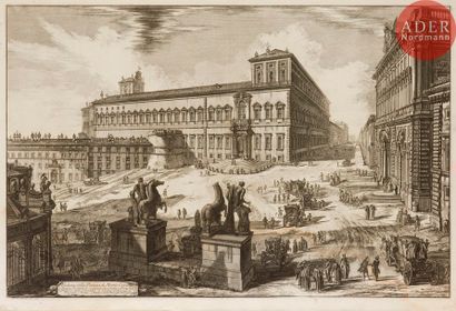 Giambattista PIRANESI (1720-1778) Giambattista Piranesi (1720-1778) 
 [Place du Quirinal]....