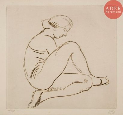 Aristide MAILLOL (1861-1944) Aristide Maillol (1861-1944) 
 Femme assise de profil,...