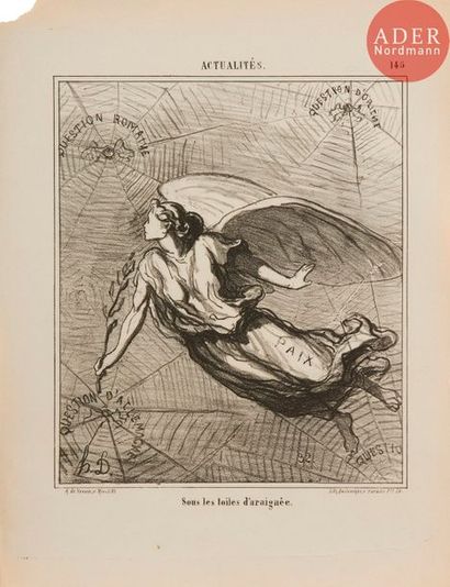 Honoré DAUMIER (1808-1879) Honoré Daumier (1808-1879) 
Sous les toiles d’araignée....