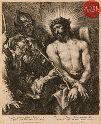 Anthony van Dyck (1599-1641) Anthony van Dyck (1599-1641) 
Le Christ au roseau. Eau-forte...