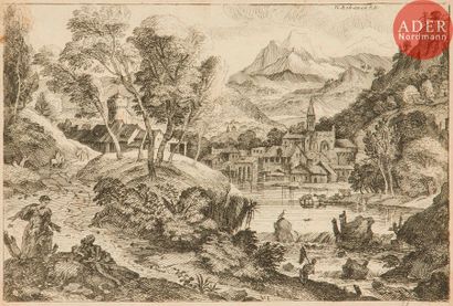Adriaen van der Kabel (1630/31-1705) Adriaen van der Kabel (1630/31-1705) 
Le Village...