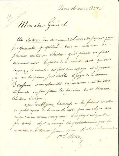 Bertrand, comte CLAUZEL (1772-1842) maréchal....