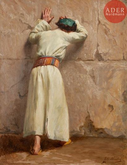 Édouard NOULET (1873-?) Édouard NOULET (1873-?)
Juif devant le mur des lamentations...