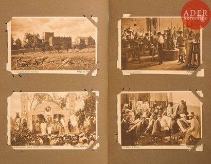 null [CARTES POSTALES] Album de 199 cartes postales 
Types juifs, œuvres de peintres,...