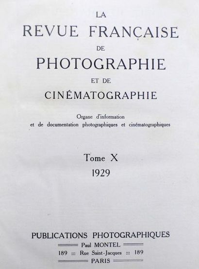 null La Revue Française de Photographie et de Cinématographie 1928-1936. Publications...