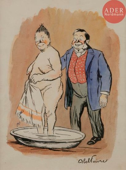 null Abel FAIVRE (1867-1945)
VIVE LA SOCIALE !, 1907
Encre et aquarelle.
Signée en...