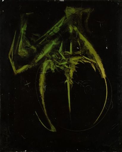 Jean MOULIN (né en 1932) Composition abstraite, 1968 Huile sur toile Signée et datée...