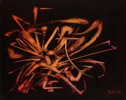 Jean MOULIN (né en 1932) Composition abstraite, 1969 Huile sur toile Signée et datée...