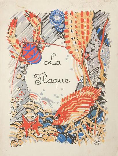  COLETTE - MÉHEUT (Mathurin). « Regarde…» Paris : J.-G. Deschamps, [1929]. — In-folio,...