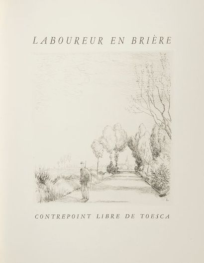 null [LABOUREUR (Jean-Émile)] - TOESCA (Maurice).
Laboureur en Brière, contrepoint...