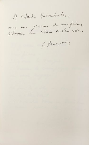 null PRASSINOS (Gisèle).
L’Instant qui va.
Romillé : Éditions Folle Avoine, 1985....