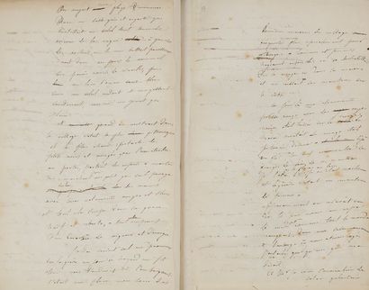 FLAUBERT Gustave (1821-1880). MANUSCRIT autographe signé « Gve Flaubert », Les Mémoires...