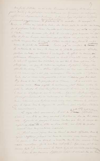 null GIDE André (1869-1951).
MANUSCRIT autographe, Les Caves du Vatican, [1911-1913] ;...