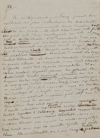 null SAND George (1804-1876).
MANUSCRIT autographe, Entretiens journaliers avec le...
