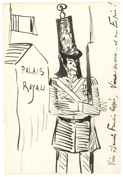 null VERLAINE Paul (1844-1896).
RECUEIL de deux MANUSCRITS autographes avec dessins,...